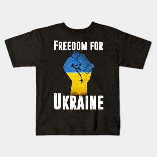 freedom for ukraine Kids T-Shirt